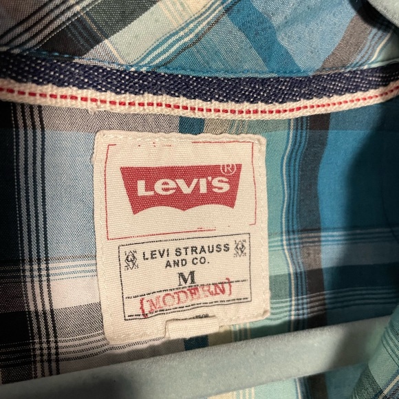 Levi's Men's plaid Western style shirt -Size M - Picture 7 of 7